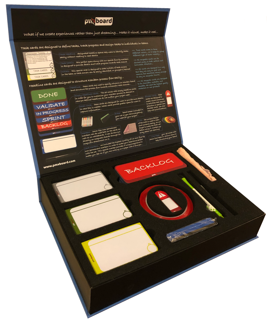  pmxboard Kanban Board Magnetic Kit, Scrum Board