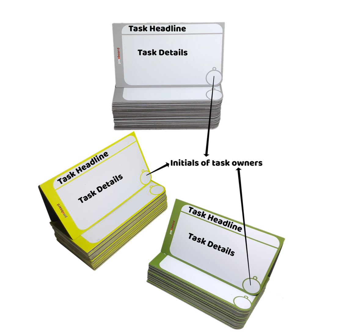 Scrum and Kanban Magnetic Task Cards