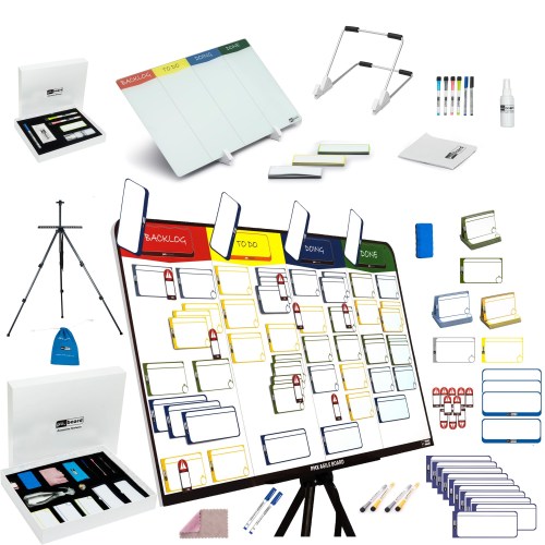 Project Management Magnetic WhiteBoard Set - XXL